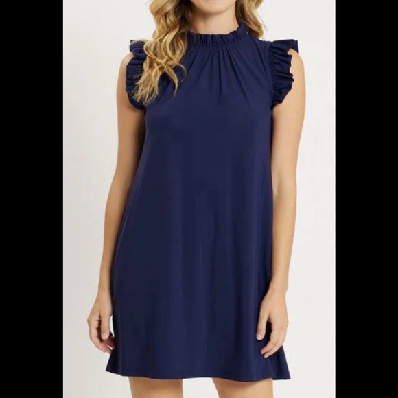 JUDE CONNALLY Dresses & Skirts - JUDE CONNALLY women's shari dress in denim navy m dark blue